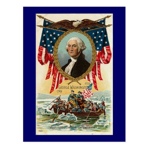 George- WashingtonVintages Americana Postkarte