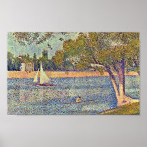 Georges Seurat - die Seine an CourbevoieGeorges Se Posterdrucke