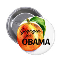 Georgia für OBAMA Anstecknadelbutton