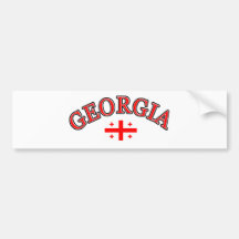 Georgia-Fußballentwurf Auto Sticker