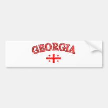 Georgia-Fußballentwurf Auto Sticker