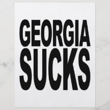 Georgia ist zum Kotzen Individuelle Flyer