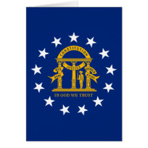 Georgia-Staats-Flagge Karte