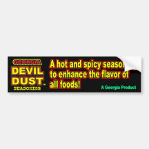 Georgia-Teufel-Staub Auto Sticker