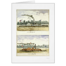 Gepanzertes Eastport durch D.M.N. Stouffer 1864 Grußkarte