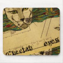 Gepard-Augen Mousepad