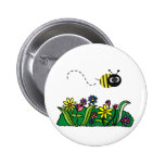 Gerade Biene Button