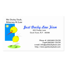 Gerade Ducky Geschäft Card2 Visitenkarten Vorlage