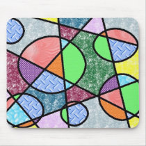 Gerade Geraden und Kreise abstraktes Mousepad mauspads