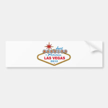 Gerade verheiratet in fabelhaftem Zeichen 2012 Las Auto Sticker