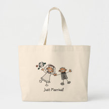 Gerade verheiratete Tasche