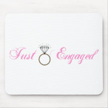 Gerade verlobt (Diamant-Verlobungs-Ring) Mousepad