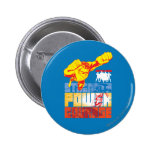 Gerechtigkeits-Liga-Stärke. Power. Mut. Charakter buttons