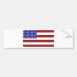 Gerundete amerikanische Flagge Autoaufkleber