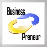 Geschäft Preneur Logo Poster