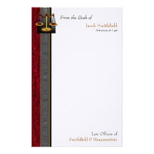 Geschäfts-Eleganz-Rechtsanwalts-Briefpapier Individuelles Druckpapier