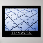 Geschäfts-Puzzlespiel - Plakat