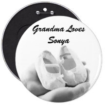 Geschaukelte Babyschuhe Anstecknadelbutton