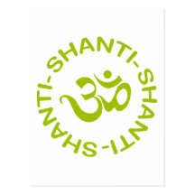 Geschenk OM Shanti Shanti Shanti Postkarten