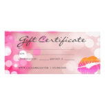Geschenk-Zertifikat-Salon-Wellness-Center-Rosa-Lip Individuelle Werbe Karte