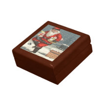 Geschenkbox Weihnachtsabends Sankt