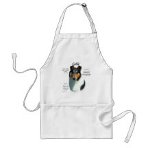 Geschichtsentwurf des Collie-(Tri glattes) Schürze