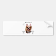 Geschichtsentwurf Yorkshires Terrier Autosticker