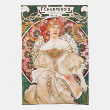 Geschirrtuch Alphonse Mucha F. Champenois Handtücher