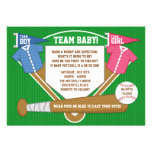 Geschlecht decken Party Einladungs-Baseball-Sport 
