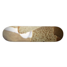 Geschnittenes Brotfoto Skate Board