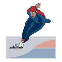 Geschwindigkeits-Skater Fotostatuen