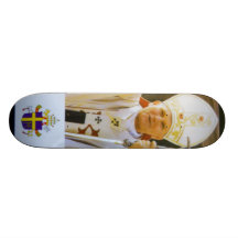 Gesegneter Papst Johannes Paul II. Skateboard Deck