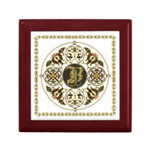 Gesehenes großes b-Monogramms erstklassiges Bestes Modeschmuckschachteln