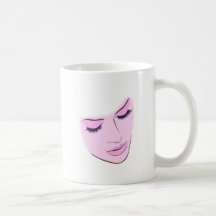 Gesicht Frau face woman Tasse