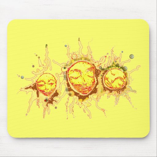 Gesichter des Sun Mauspads