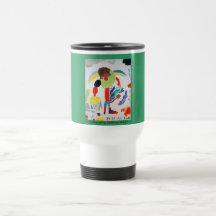 Gesichtsloser Jeff-Reise-Becher Kaffee Haferl