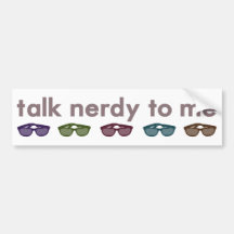 Gespräch nerdy zu mir autosticker