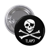 Gespräch wie ein Piraten-Tagesrunder Knopf Anstecknadel