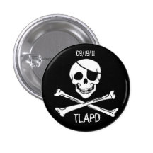 Gespräch wie ein Piraten-Tagesrunder Knopf Anstecknadel