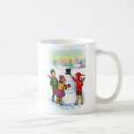 Gestalt-Schneemann Kaffee Tassen