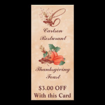Gestell-Karte /Resturant des Erntedank-Monogramm-C werbeflyer