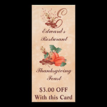 Gestell-Karte /Resturant des Erntedank-Monogramm-E werbeflyer