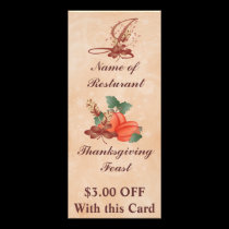 Gestell-Karte /Resturant des Erntedank-Monogramm-I werbeflyer