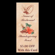 Gestell-Karte /Resturant des Erntedank-Monogramm-O werbeflyer