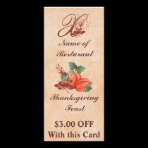 Gestell-Karte /Resturant des Erntedank-Monogramm-x werbeflyer