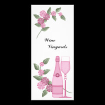 Gestell-Karten-feiner Wein werbeflyer