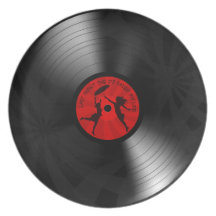 Gestern Abend rettete das DJ mein Leben-Vinylaufze Flache Teller