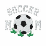 Gestickter hoodie Fußball Mammas 2 Zip