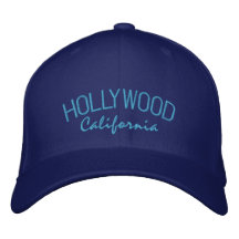 Gestickter Hut Hollywood Kalifornien Bestickte Mützen