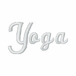Gesticktes Yoga-Schwarz-Weiß-T-Shirt